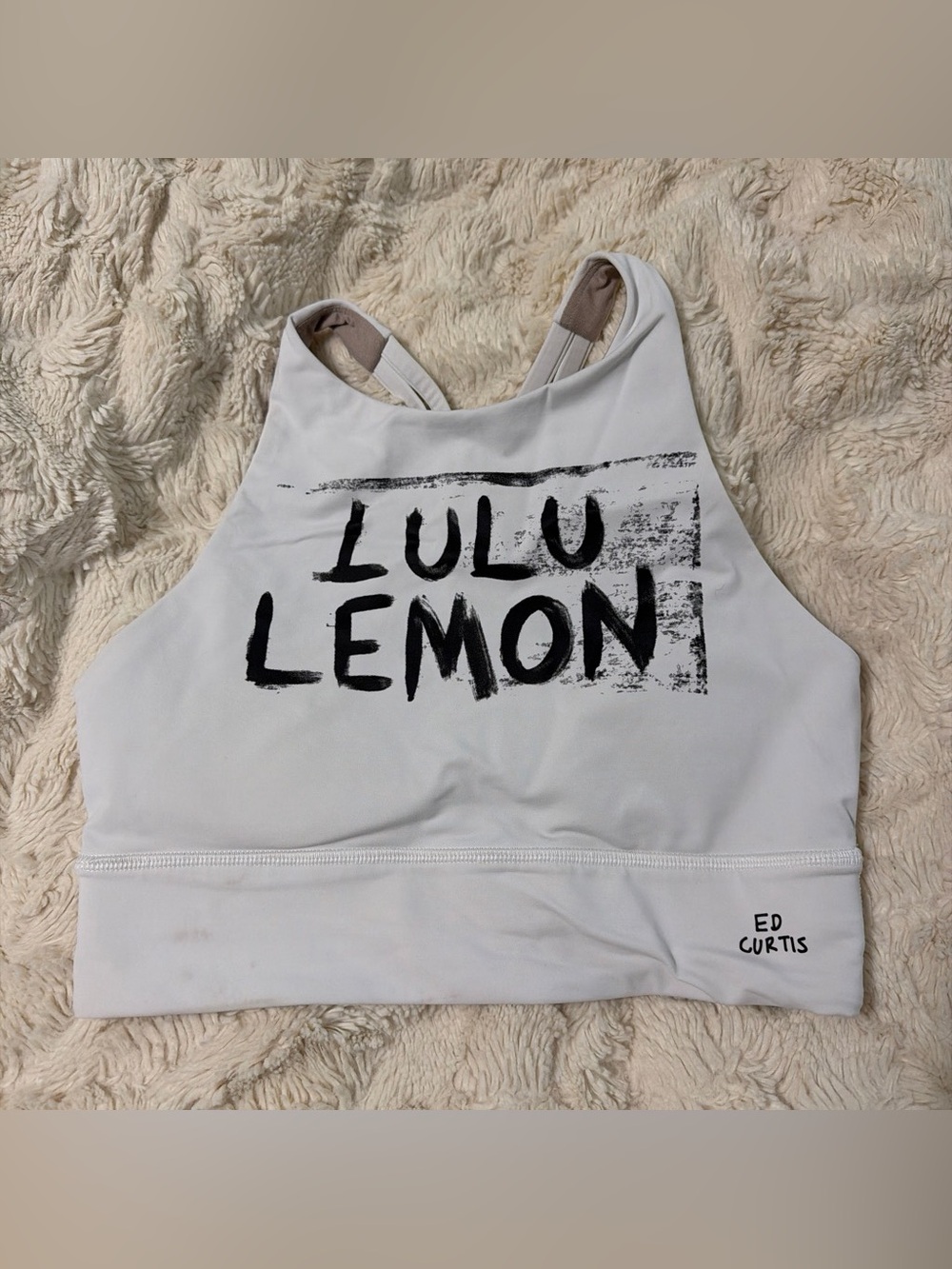 Lululemon Padded White Sports Bra